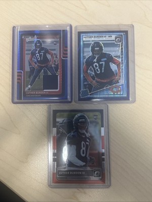   2025 Optic Luther Burden III Purple Shock, Donruss Threads & 2015 RC