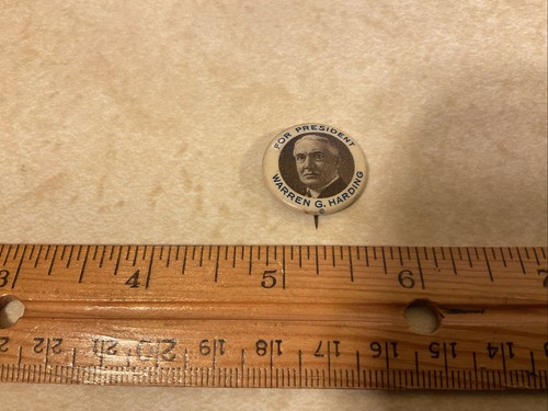 1920 WARREN HARDING campaign pinback for presidential election