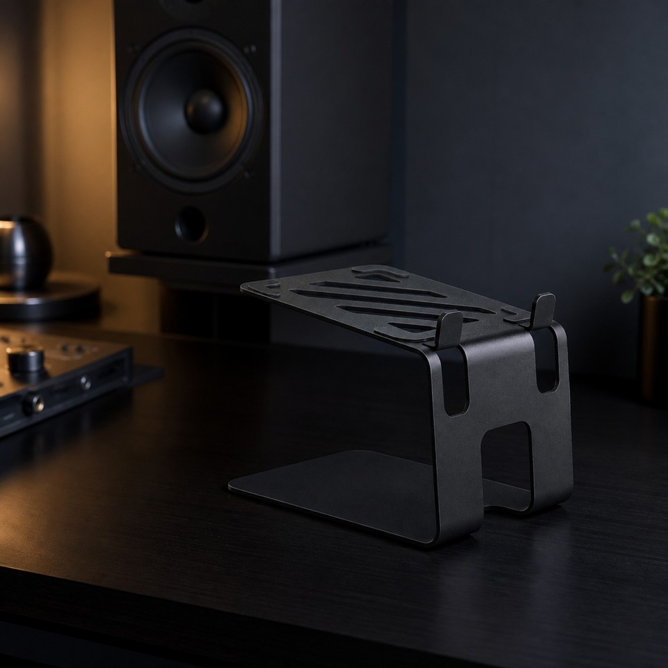 Carbon-Steel Desktop Speaker Stand Compact for Computer Desk ...
