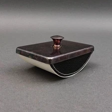 Montblanc Germany Lifestyle Accessories Leather & Silver Plated Ink Blotter