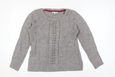 Marks and Spencer Damen Pullover Pulli Grau Größe 10