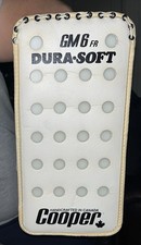Cooper GM 6 FR DURA SOFT Leather Hockey Goalie Blocker Right Hand White/Beige