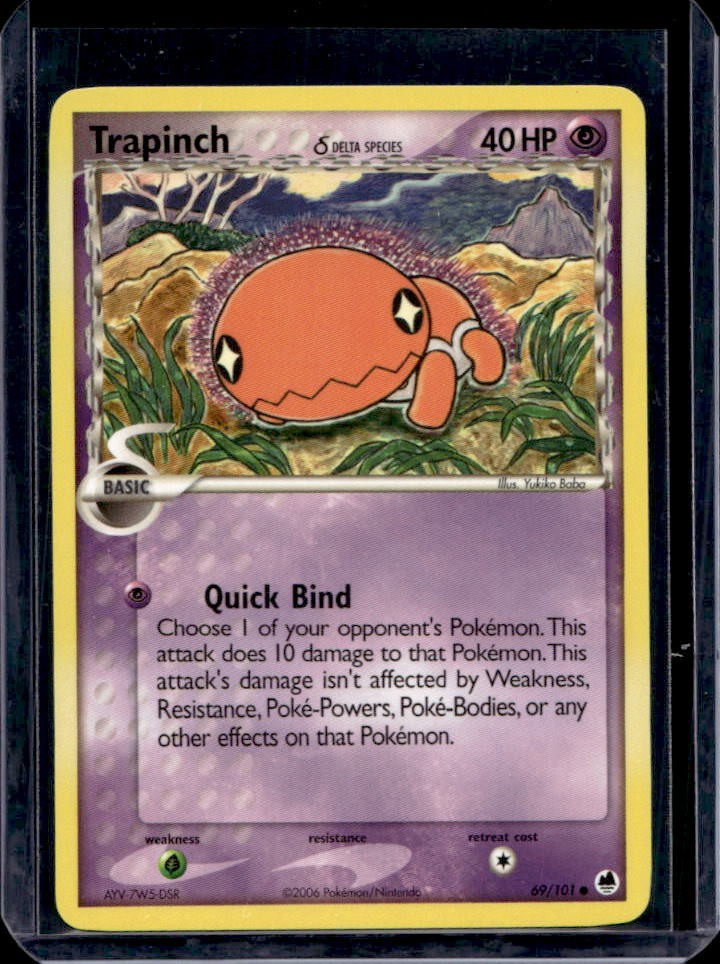 2006 Pokemon EX Dragon Frontiers Trapinch #69/101