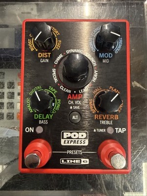 Line 6 POD Express Guitar Portable Amp & Effects Processor Pedal