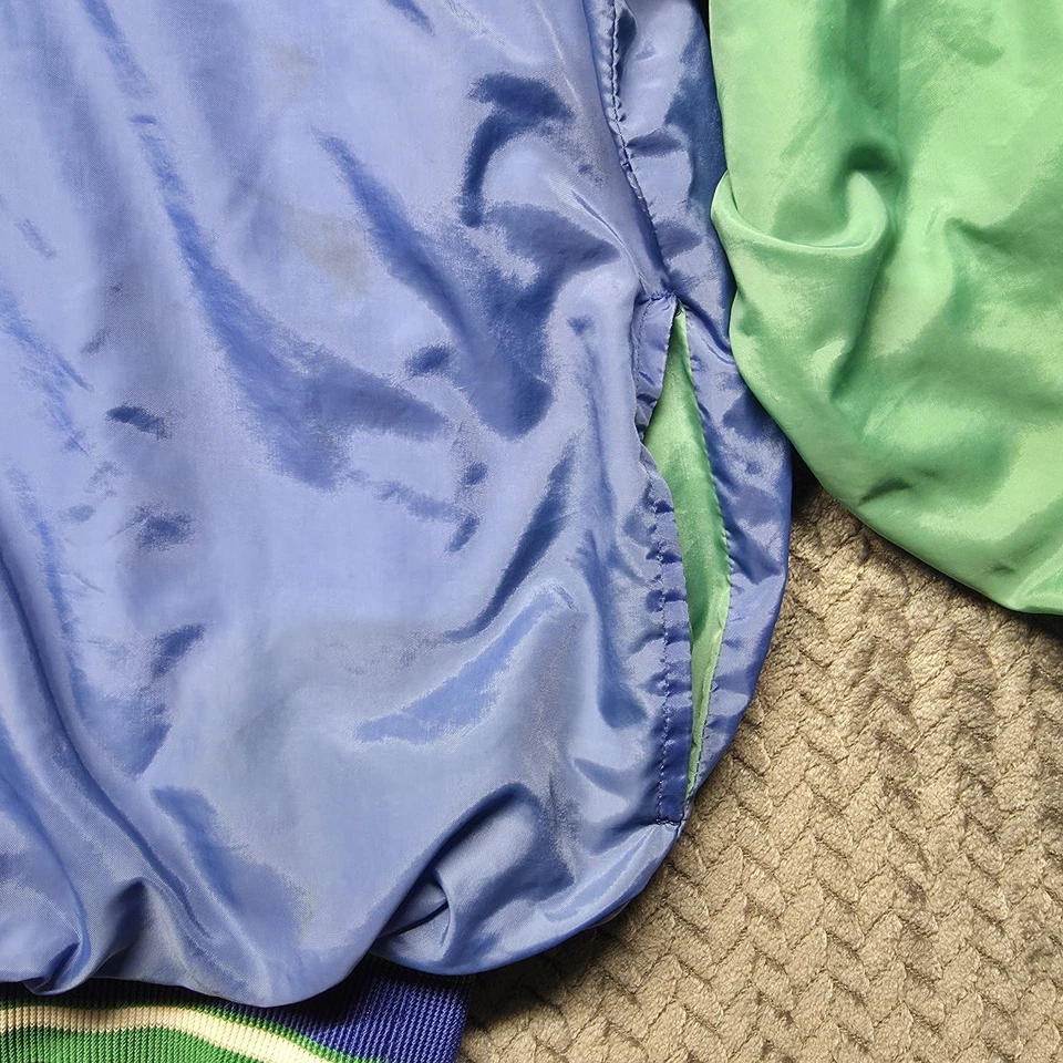 Chaqueta Pullover De Colección Big Land Dallas Mavericks Para Hombre XXL Azul Verde Hecha en Corea Foto 4 de 4