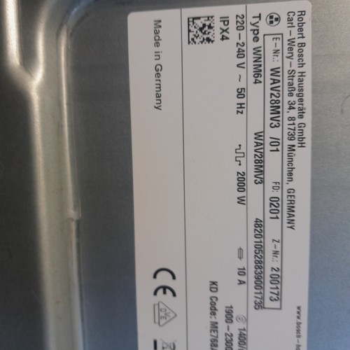 Waschmittelschublade Waschmaschine Bosch Serie 8 WAV28MV3/01