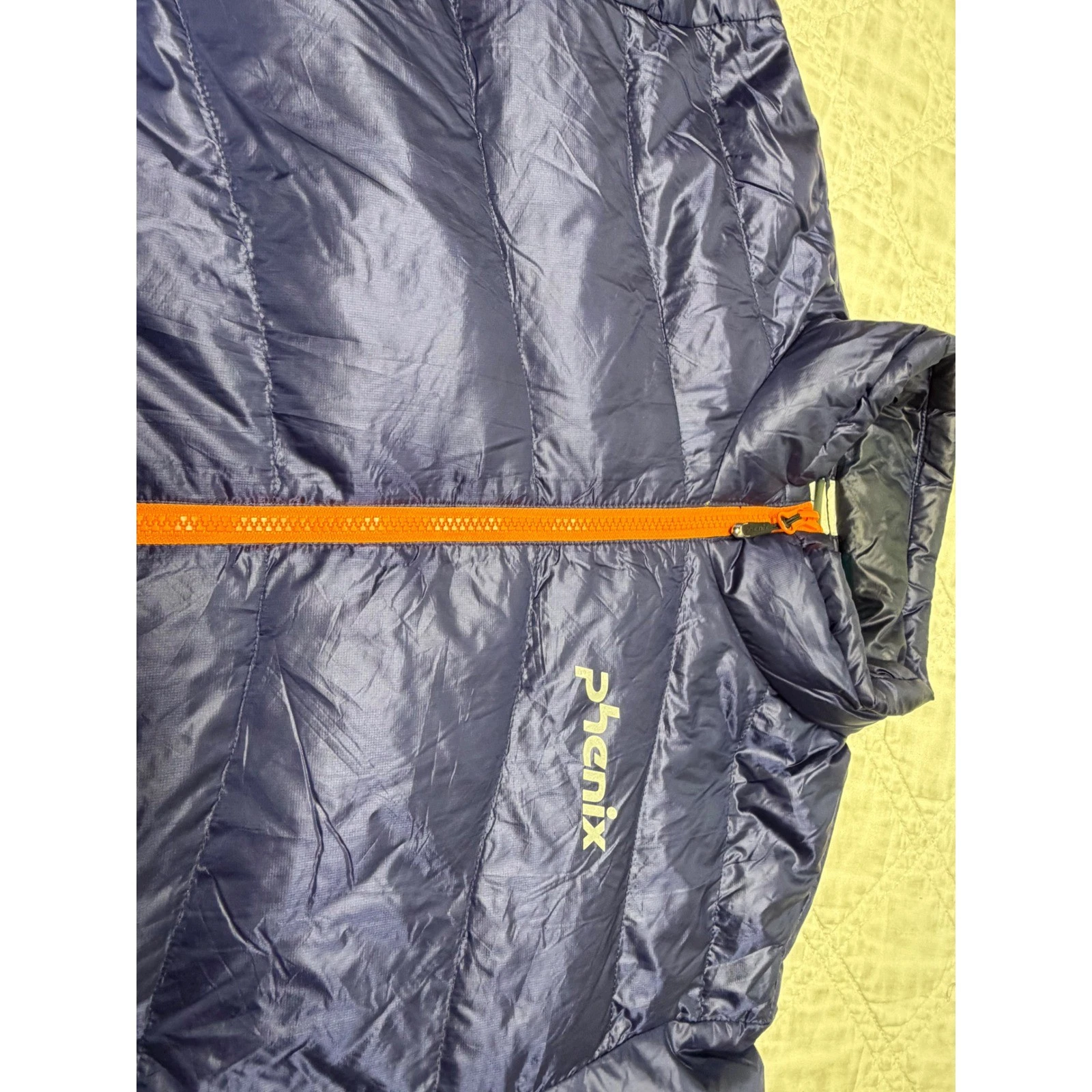 Phenix Puffer Jacket Men XL Navy Blue Digenite Thermo Down Insulated Ski Coat - product detail image 4