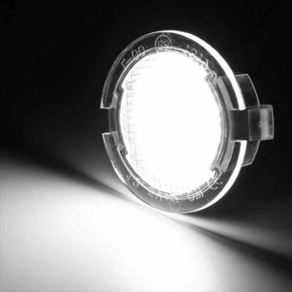 Luces de charco de espejo retrovisor lateral LED 6000K para Ford F150 Explorerge Fusion Foto 2 de 4