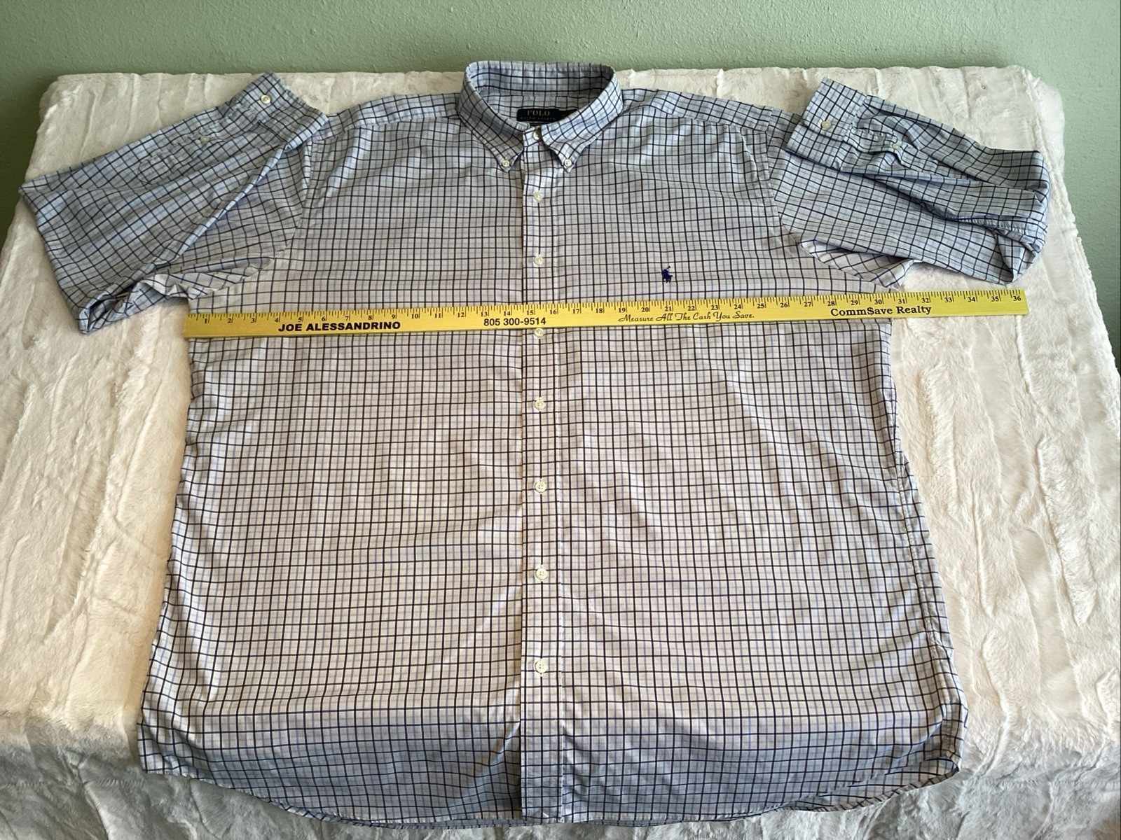 Polo Ralph Lauren Performance Twill-clbdppcs Men’s Plaid Shirt Size 2XLT/2TGL 