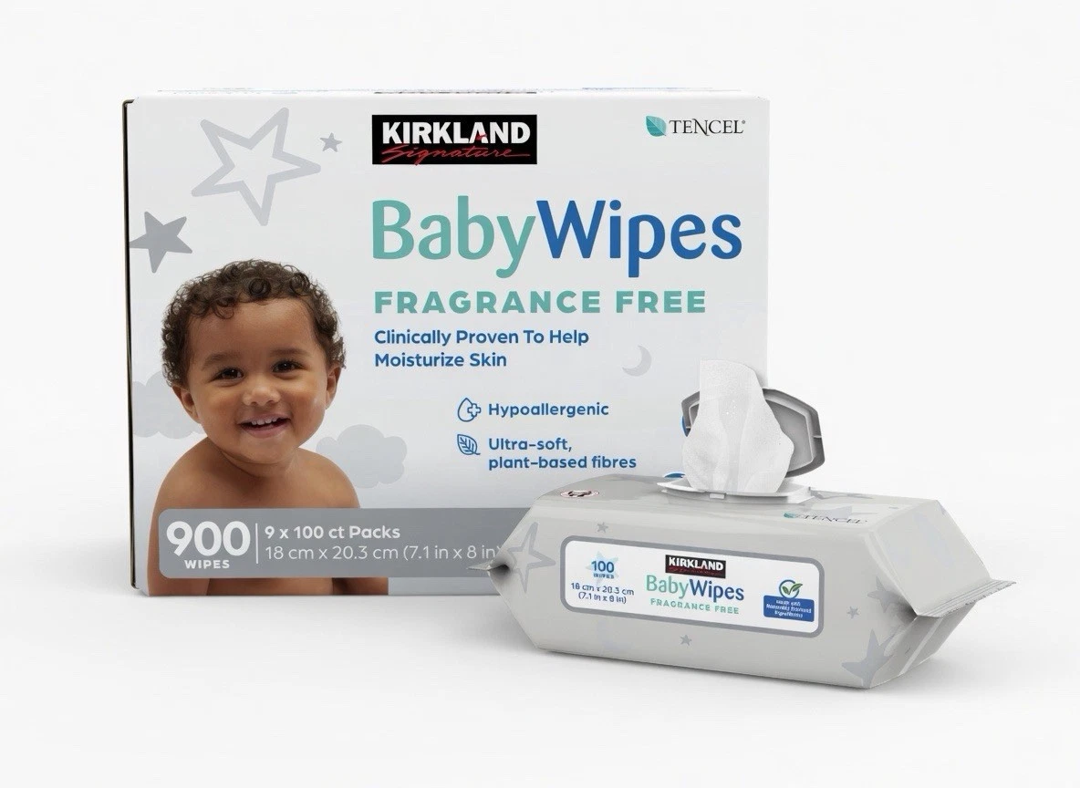 Kirkland Signature Baby Wipes 900 Cts Fragrance Free Hypoallergenic Plant Based
Opens in a new windo