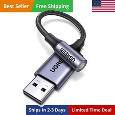 UGREEN USB to 3.5Mm Jack Audio Adapter Sound Card Support Mic TRRS Headphone DAC