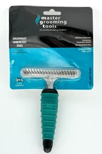 Master Grooming Tools Ergonomic Undercoat Rake 20 Long Chrome Pins New