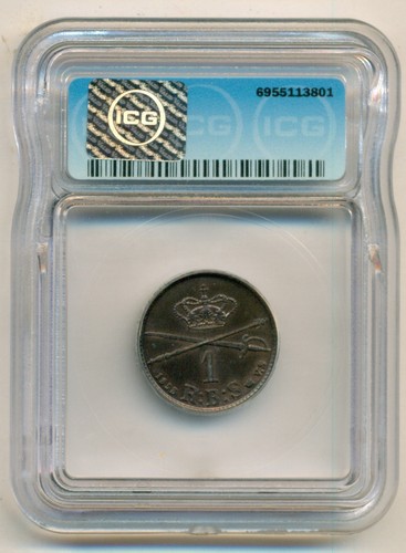 Denmark 1853 FK VS Rigsbankskilling MS60 Details ICG - Picture 2 of 4