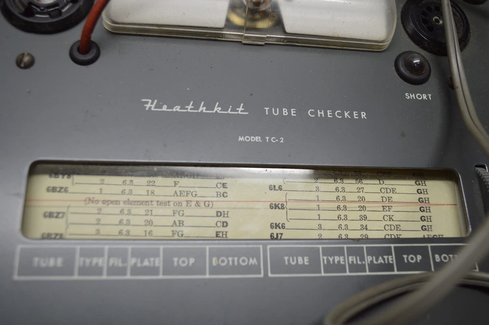 Vintage HealthKit Vacuum Tube Checker Tester TC-2 - Image 4 of 4