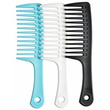 Wide Tooth Detangling Comb for Women and Men Durable Styling Brush for Curly