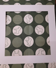 Dala Horse Fabric vintage Swedish Remnant  100% Cotton ~panels craft or frame