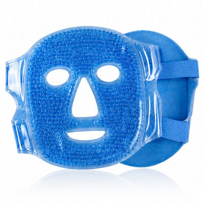 HAF Gesichtsmaske 2in1 Blau Kühlmaske Gesicht Eismaske Heiß & Kalt anwendbar