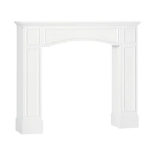 HOMCOM Modern Fireplace Mantel, Surround Mantels for Fireplace with Decorativ...