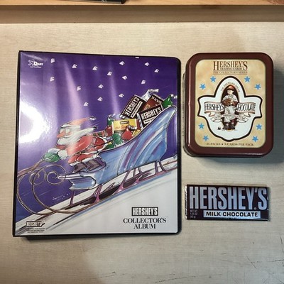 1995 Hershey's Trading Cards Complete Master Set with binder and Metal Tin.