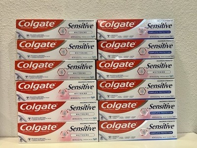 LOT 12 Colgate Sensitive Complete Protection Paste & Whitening Toothpaste 6.0 Oz