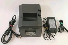Star TSP650II Thermal Receipt Black Printer TSP650 USB with Power Supply DK POS