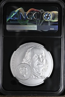 ベン・フランクリン記念2006年米国NGCMS70 1534882-010 2006 Benjamin Franklin Tercentenary Founding Father Commemorative
