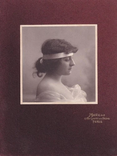 La Belle Otéro actress by René Moreau, Vintage Print Ca 1900 Art Nouveau