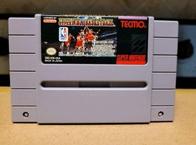 TECMO SUPER NBA BASKETBALL 27 TEAMS TESTED & WORKS GREAT GAME! 