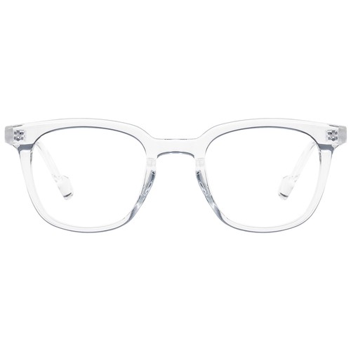 Eckige Kunststoffbrille für Herren Damen leichte Schlüsselloch Brille Brillengestell glänzend schwarz - Bild 15 von 22