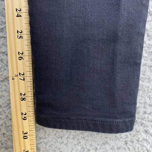 Pantalone jeans Gap donna 4 R moderno elasticizzato skinny nero finto zip tasche moto - Foto 10 di 12