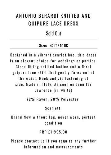 $ 2800 Antonio Berardi burgundisches Kleid Guipure Spitze gestrickt ärmellos Medium - Bild 5 von 11