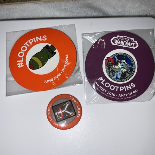 WorldWarcraft & Dystopia Lootpins Crate Exclusive Aug. 2016, June 2016, OCT 2015 - Picture 2 of 21