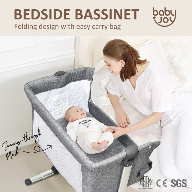 Baby Bassinet Cot Crib Bedside Co Sleeper Infant Newborn Bed Portable Cradle Baby Bassinet Cot Crib Bedside Co Sleeper Infant Newborn Bed Portable Cradle