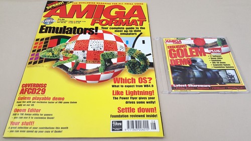 Amiga Format Magazine w/CD ©Aug.1998 Emulators Golem Doom Editor Iconian +MORE - Afbeelding 2 van 12