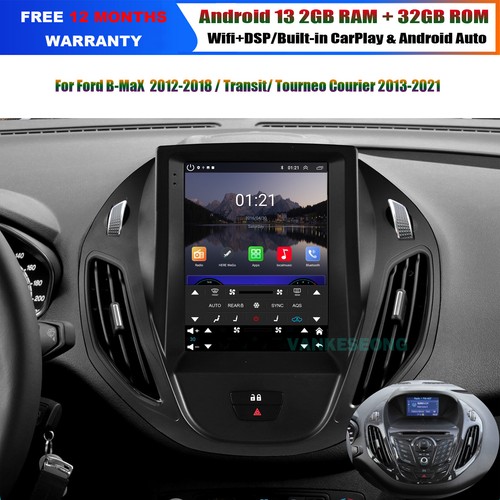 Für Ford B-MaX 2012-2018 Touchscreen Autoradio GPS Navi Android 14 CarPlay DAB+