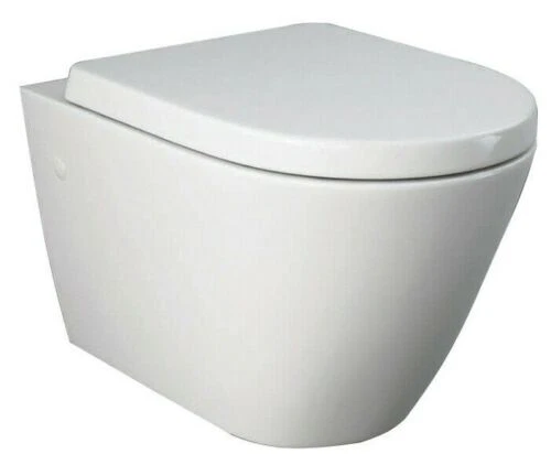 RIMLESS TOILET PAN RAK CERAMICS & GROHE WC FRAME SOFT CLOSE SEAT 38772001 - Image 4 of 4