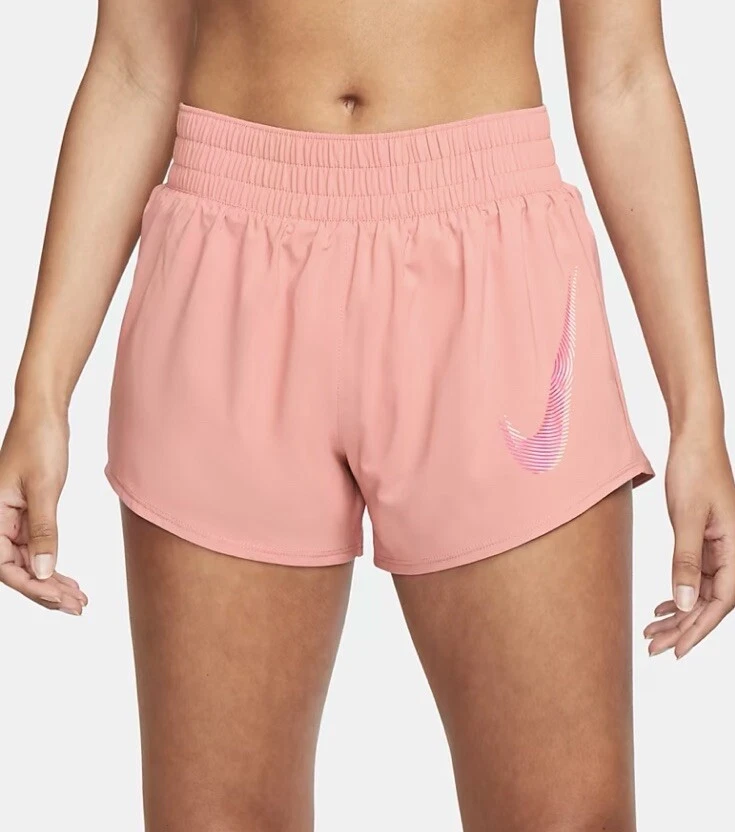 NIKE DRI-FIT ONE SWOOSH MID RISE BRIEF LINED RUNNING SHORTS MEDIUM FB4928 618
Opens in a new window