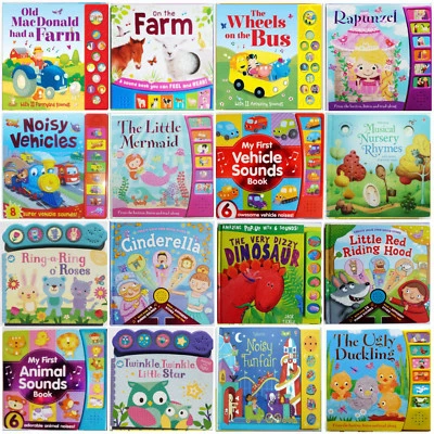 Multi-Sound Book Bundle Birthday Gifts Interactive Autism Friendly NEW