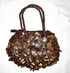 Pele Handbag Purse Pacific Isle Samoan New Zealand Handmade Coconut Image Is Loading Pele Handbag Purse Pacific Isle Samoan New Zealand