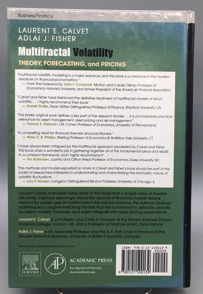 Multifractal Volatility Theory Forecasting and Pricing Calvert Fisher Finance - Image 2 of 2