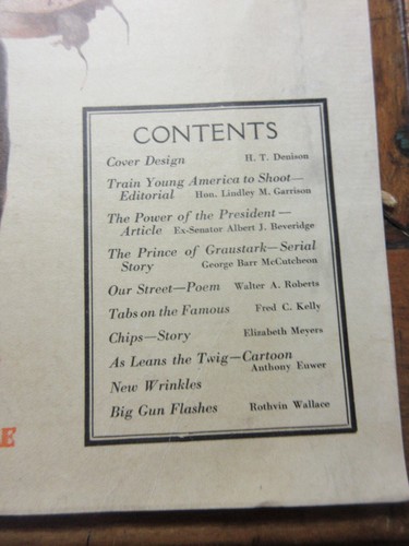 1914 NATIONAL SUNDAY MAGAZINE DENISON COVER GEO BARR MCCUTCHEON Mice Trapped - Foto 2 di 8