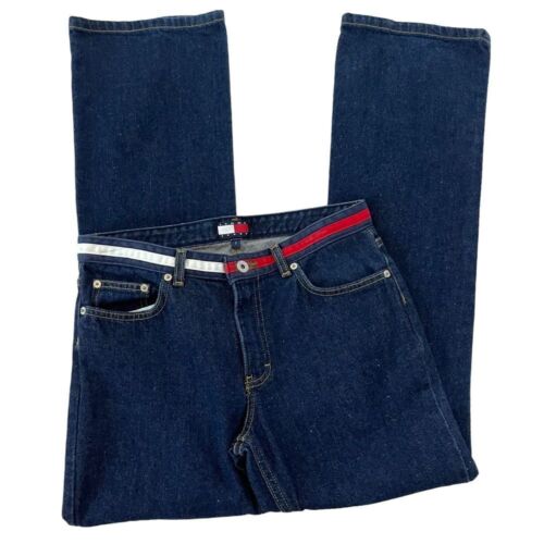 VINTAGE Y2K TOMMY HILFIGER BOOT CUT JEANS JUNIORS SIZE 7