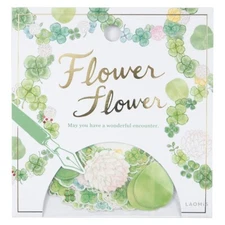 Mind Wave Washi Flowers Foil Stamping Write-On Flake Stickers/Green