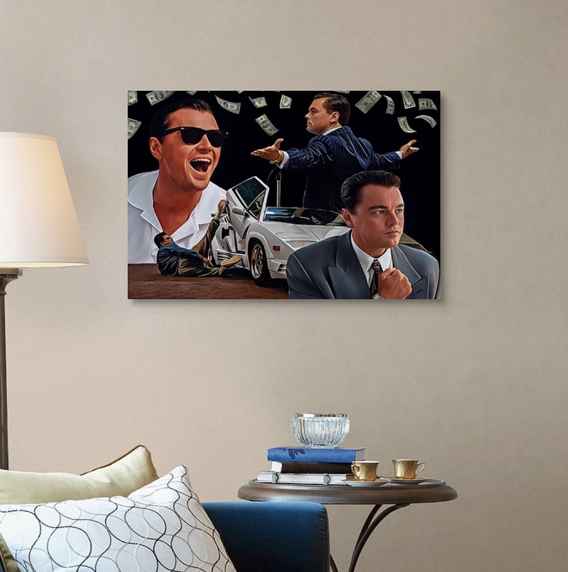 Wolf of Wall Street Canvas 24x36 Leonardo Dicaprio Jordan Belfort