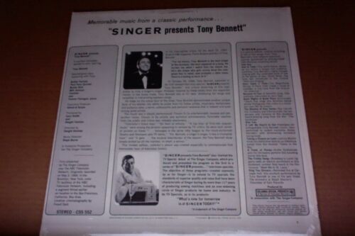 MINT 1967 promo Lp SINGER presents Tony Bennett COUNT BASIE Milt Jackson album - Picture 2 of 6