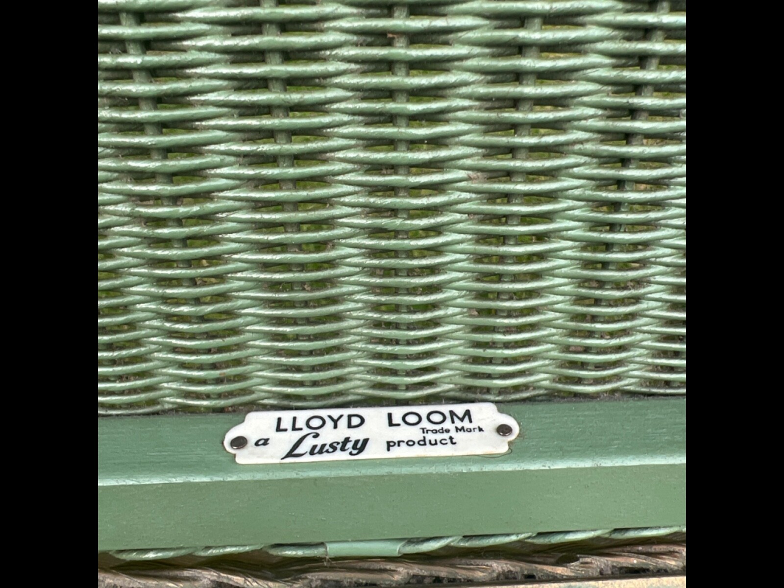 Original Lloyd Loom Lusty Vintage Laundry Storage Basket, Bedside Table