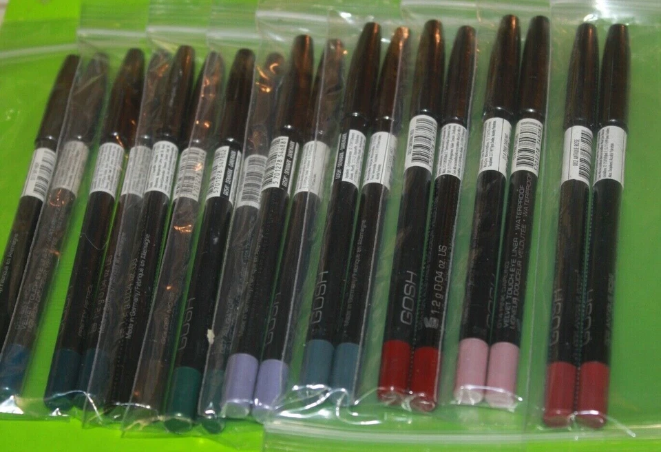 ЛОТ/2 GOSH КОСМЕТИКА БАРХАТ ПРИКОСНОВЕНИЕ ПОДВОДКА ДЛЯ ГЛАЗ ИЛИ ГУБ ВЫБЕРИТЕ СВОЙ ЦВЕТ + ПОДАРОК - Изображение 2 из 2