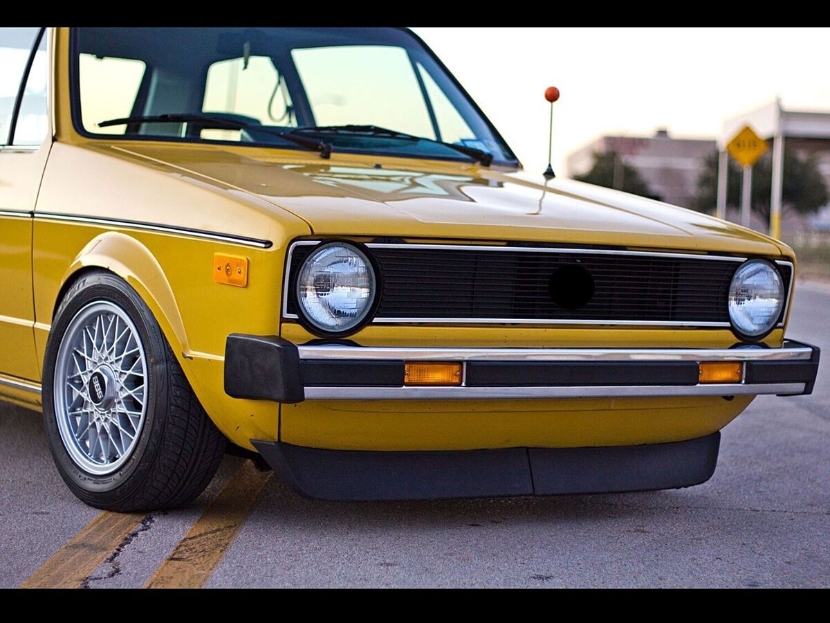 a*2様 VW フォルクスワーゲン ゴルフ 1 Golf MK1 チンスポ スポ Fits for VW Golf MK1 GTI Front Big Bumper Chin Spoiler Lip