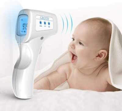 Digital Forehead Thermometer, No Touch Infrared Thermometer with Fever Alarm, Me