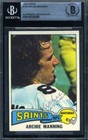 Archie Manning Beckett BAS Signed 1975 Topps Autograph